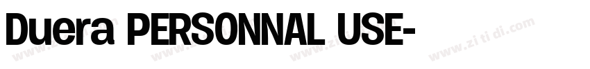 Duera PERSONNAL USE字体转换